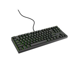 Genesis herná mechanická klávesnica THOR 404/RGB/Gateron Yellow Pro/Drôtová USB/US layout/Čierna NKG-2069