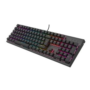 Genesis tichá herná klávesnica THOR 303/RGB/Outemu Peach Silent/Drôtová USB/ CZ- SK layout/Čierna NKG-2180
