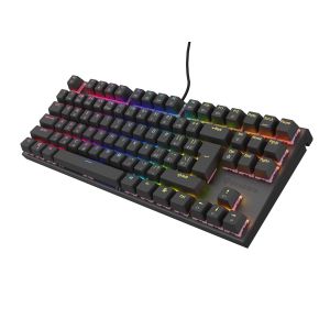 Genesis tichá herná klávesnica THOR 303/TKL/RGB/Outemu Peach/Drôtová USB/ CZ- SK layout/Čierna NKG-1880