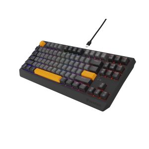 Genesis herná klávesnica THOR 230/TKL/RGB/Outemu Red/Drôtová USB/US layout/Anchor Negative Šedá NKG-2082