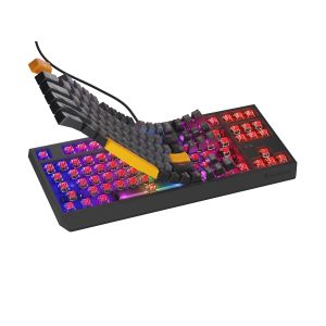 Genesis herná klávesnica THOR 230/TKL/RGB/Outemu Red/Drôtová USB/US layout/Anchor Negative Šedá NKG-2082