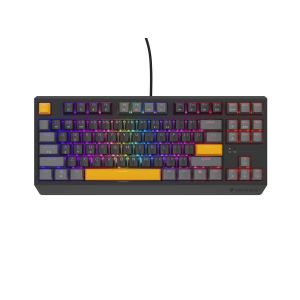Genesis herná klávesnica THOR 230/TKL/RGB/Outemu Red/Drôtová USB/US layout/Anchor Positive Šedá NKG-2081