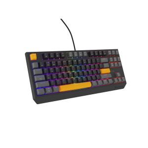 Genesis herná klávesnica THOR 230/TKL/RGB/Outemu Red/Drôtová USB/US layout/Anchor Positive Šedá NKG-2081