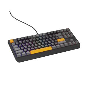 Genesis herná klávesnica THOR 230/TKL/RGB/Outemu Red/Drôtová USB/US layout/Anchor Positive Šedá NKG-2081