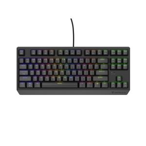Genesis herná klávesnica THOR 230/TKL/RGB/Outemu Brown/Drôtová USB/US layout/Čierna NKG-2079