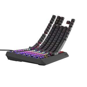 Genesis herná klávesnica THOR 230/TKL/RGB/Outemu Brown/Drôtová USB/US layout/Čierna NKG-2079