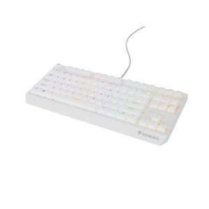 Genesis herná klávesnica THOR 230/TKL/RGB/Outemu Brown/Drôtová USB/US layout/Biela NKG-2080