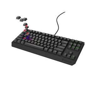 Genesis herná klávesnica THOR 230/TKL/RGB/Outemu Red/Drôtová USB/US layout/Čierna NKG-2077