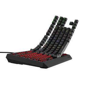 Genesis herná klávesnica THOR 230/TKL/RGB/Outemu Red/Drôtová USB/US layout/Čierna NKG-2077