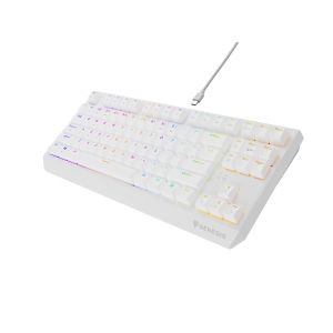 Genesis herná klávesnica THOR 230/TKL/RGB/Outemu Red/Drôtová USB/US layout/Biela NKG-2078