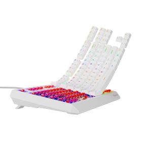 Genesis herná klávesnica THOR 230/TKL/RGB/Outemu Red/Drôtová USB/US layout/Biela NKG-2078
