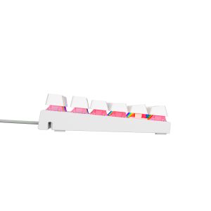 Genesis tichá herná klávesnica THOR 303/TKL/RGB/Outemu Peach Silent/Drôtová USB/US layout/Biela NKG-2063