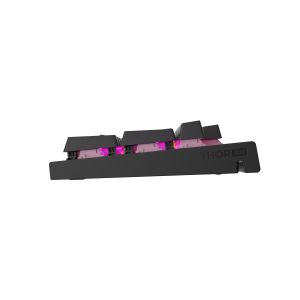 GENESIS mechanická herná klávesnica THOR 303/RGB/Outemu Peach Silent/Drôtová USB/US layout/Čierna NKG-2167