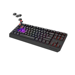 GENESIS herná klávesnica THOR 230/TKL/RGB/Outemu Red/Bezdrôtová USB + Bluetooth/US layout/Čierna NKG-2106