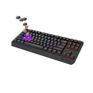 GENESIS herná klávesnica THOR 230/TKL/RGB/Outemu Panda/Bezdrôtová USB + Bluetooth/US layout/Čierna NKG-2107