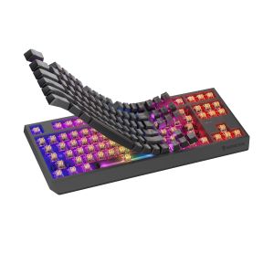 GENESIS herná klávesnica THOR 230/TKL/RGB/Outemu Panda/Bezdrôtová USB + Bluetooth/US layout/Čierna NKG-2107