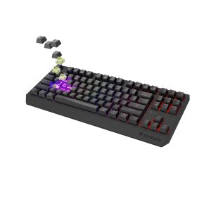 GENESIS herná klávesnica THOR 230/TKL/RGB/Outemu Silent Lemon/Bezdrôtová USB + Bluetooth/US layout/Č NKG-2108