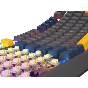 GENESIS herná klávesnica THOR 230/TKL/RGB/Outemu Panda/Drôtová USB/US layout/Naval Blue Negative NKG-2164
