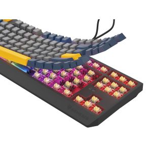 GENESIS herná klávesnica THOR 230/TKL/RGB/Outemu Panda/Drôtová USB/US layout/Naval Blue Negative NKG-2164