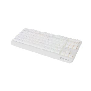 GENESIS herná klávesnica THOR 230/TKL/RGB/Outemu Red/Bezdrôtová USB + Bluetooth/US layout/Biela NKG-2165