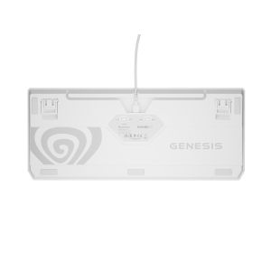 GENESIS herná klávesnica THOR 230/TKL/RGB/Outemu Red/Bezdrôtová USB + Bluetooth/US layout/Biela NKG-2165