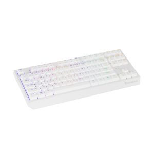 GENESIS herná klávesnica THOR 230/TKL/RGB/Outemu Red/Bezdrôtová USB + Bluetooth/US layout/Biela NKG-2165