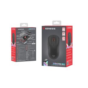 Genesis herná bezdrôtová myš ZIRCON XIII/Herná/Optická/26 000 DPI/USB+BT/Čierna NMG-2089