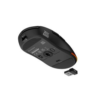 Genesis herná bezdrôtová myš ZIRCON XIII/Herná/Optická/26 000 DPI/USB+BT/Čierna NMG-2089