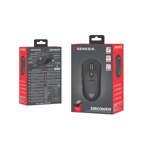 Genesis herná myš ZIRCON 660/Herná/Optická/12 000 DPI/Drôtové/Bezdrôtové/Čierna NMG-2191
