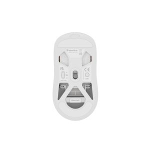 Genesis herná myš ZIRCON 660 PRO/Herná/Optická/Pre pravákov/26 000 DPI/Drôtová+bezdrôtová/Biela NMG-2194