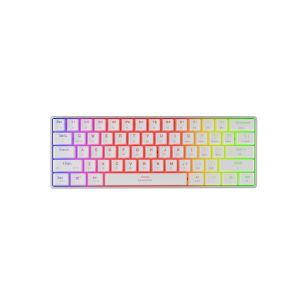 Genesis herná klávesnica THOR 660 G2/Gateron Red/USB+BT/US layout/Biela NKG-1917