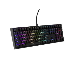 Herná mechanická klávesnica Genesis THOR 404/RGB/Outemu Peach Silent/Drôtové USB-A/US layout/Čierna NKG-2297
