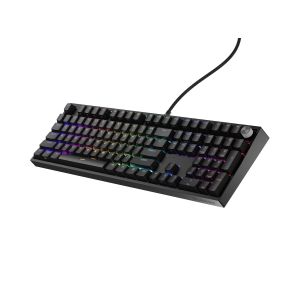Herná mechanická klávesnica Genesis THOR 404/RGB/Outemu Peach Silent/Drôtové USB-A/US layout/Čierna NKG-2297