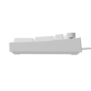 Herná mechanická klávesnica Genesis THOR 404/RGB/Gateron Yellow Pro/Drôtové USB-A/US layout/Biela NKG-2299