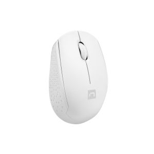 Myš Natec STORK + podložka ZADARMO/Kancelárska/Optická/1 600 DPI/Bezdrôtová USB/Biela NMY-2188