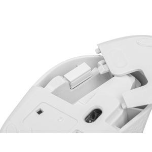 Myš Natec STORK + podložka ZADARMO/Kancelárska/Optická/1 600 DPI/Bezdrôtová USB/Biela NMY-2188