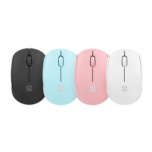 Myš Natec STORK + podložka ZADARMO/Kancelárska/Optická/1 600 DPI/Bezdrôtová USB/Biela NMY-2188