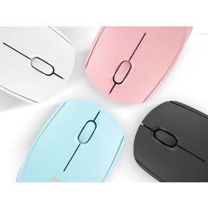 Myš Natec STORK + podložka ZADARMO/Kancelárska/Optická/1 600 DPI/Bezdrôtová USB/Biela NMY-2188