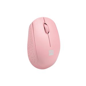 Myš Natec STORK + podložka ZADARMO/Kancelárska/Optická/1 600 DPI/Bezdrôtová USB/Ružová NMY-2002