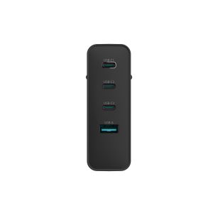 Univerzálna USB nabíjačka Natec GaN 100W, 3X USB-C, 1X USB-A, Čierna NUC-2234