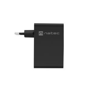 Univerzálna USB nabíjačka Natec GaN 100W, 3X USB-C, 1X USB-A, Čierna NUC-2234