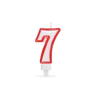 Číslová svíčka se stojánkem "7" 75mm [1 ks]