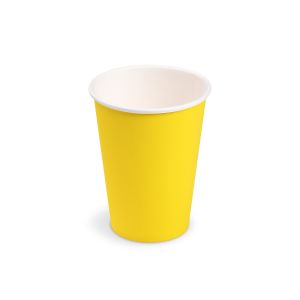 Papírový pohár (FSC Mix/PE) žlutý Ø74mm 240ml [10 ks]