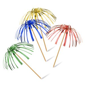 Palmička lesklá (dřevěná FSC 100%/PE) barevný mix 22,5cm [144 ks]