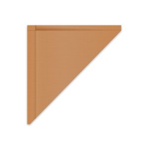Papírový kornout kraft 23 x 23 cm `250g` vázán [1000 ks]