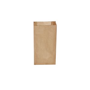 Papírová kapsa s bočním skladem hnědá 12+5 x 24 cm `1kg` [500 ks]