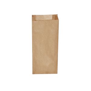 Papírová kapsa s bočním skladem hnědá 14+7 x 32 cm `2kg` [500 ks]