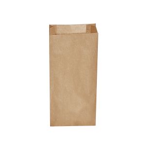 Papírová kapsa s bočním skladem hnědá 15+7 x 35 cm `2,5kg` [500 ks]