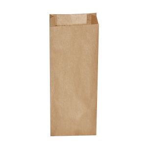 Papírová kapsa s bočním skladem hnědá 15+7 x 42 cm `3kg` [500 ks]