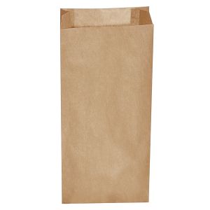 Papírová kapsa s bočním skladem hnědá 20+7 x 43 cm `5kg` [500 ks]